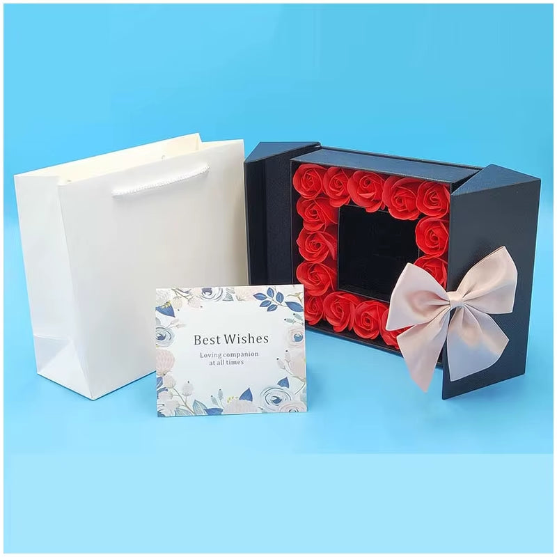 Artificial Rose Flower Box for Girlfriend Mothers Day Couple Wedding Valentines Day Party Christmas Gifts