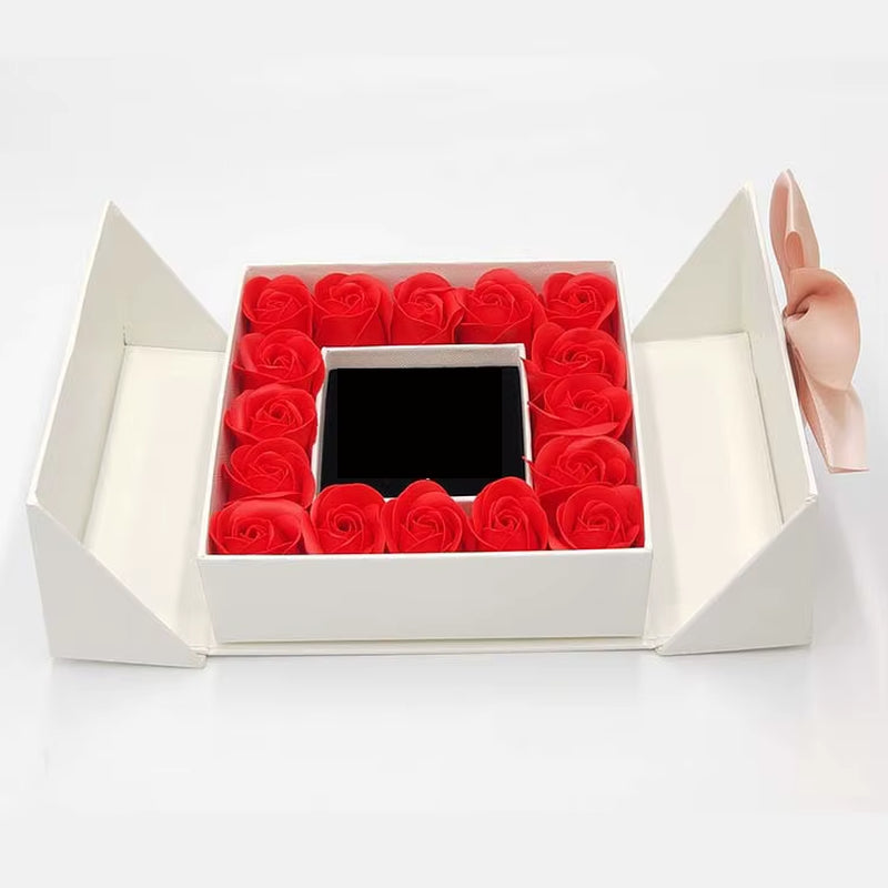 Artificial Rose Flower Box for Girlfriend Mothers Day Couple Wedding Valentines Day Party Christmas Gifts