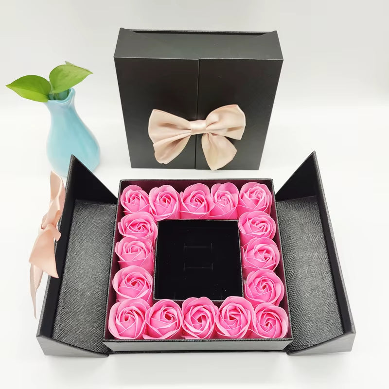 Artificial Rose Flower Box for Girlfriend Mothers Day Couple Wedding Valentines Day Party Christmas Gifts